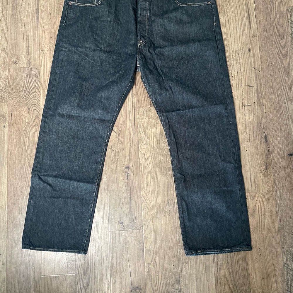 Levis 501 Mens Dark Blue/Black Jeans